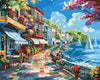 Malowanie po numerach 40x50 - Miasto w blasku oceanu