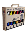 Duży Zestaw Farb Akrylowych Renesans A'KRYL 12x100 ml