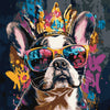 Malowanie po numerach 40x40 - Buldog